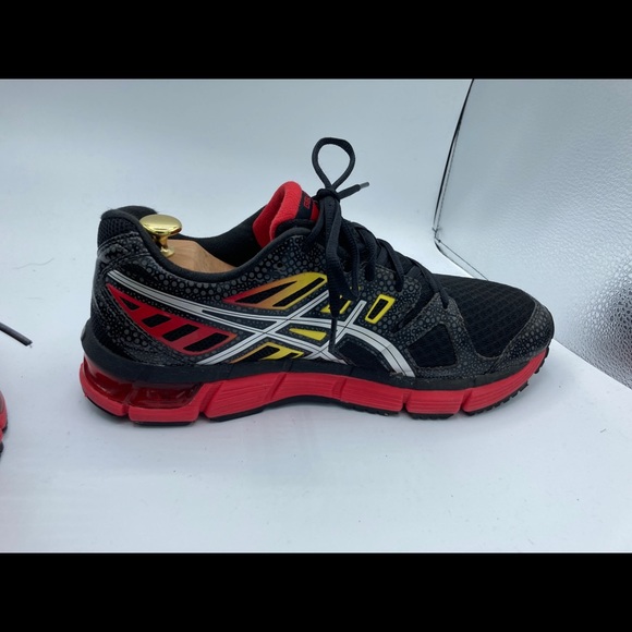 Asics Gel Cirrus33-2 Black / Lightning / Fire T314N Running Shoes Men 9 - Picture 4 of 12